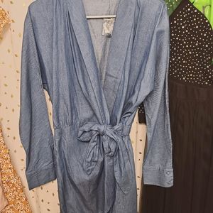 Jean romper dress